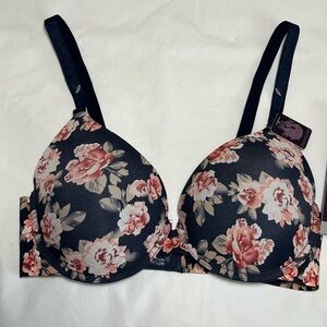 Gloria Vanderbilt women’s Floral Print Bra Sz 36B